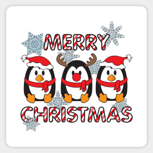 Christmas Penguins Sticker